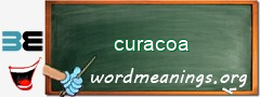 WordMeaning blackboard for curacoa